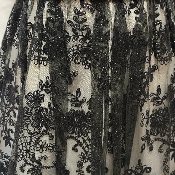 Vintage Roberta Lace Satin Strapless Fit Flare Mini Dress Size 10 Y2K Party - Picture 6 of 8